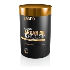 Mascara para hidratação e nutrição Argan Oil & Macadamia 1k para cabelos secos Sachê