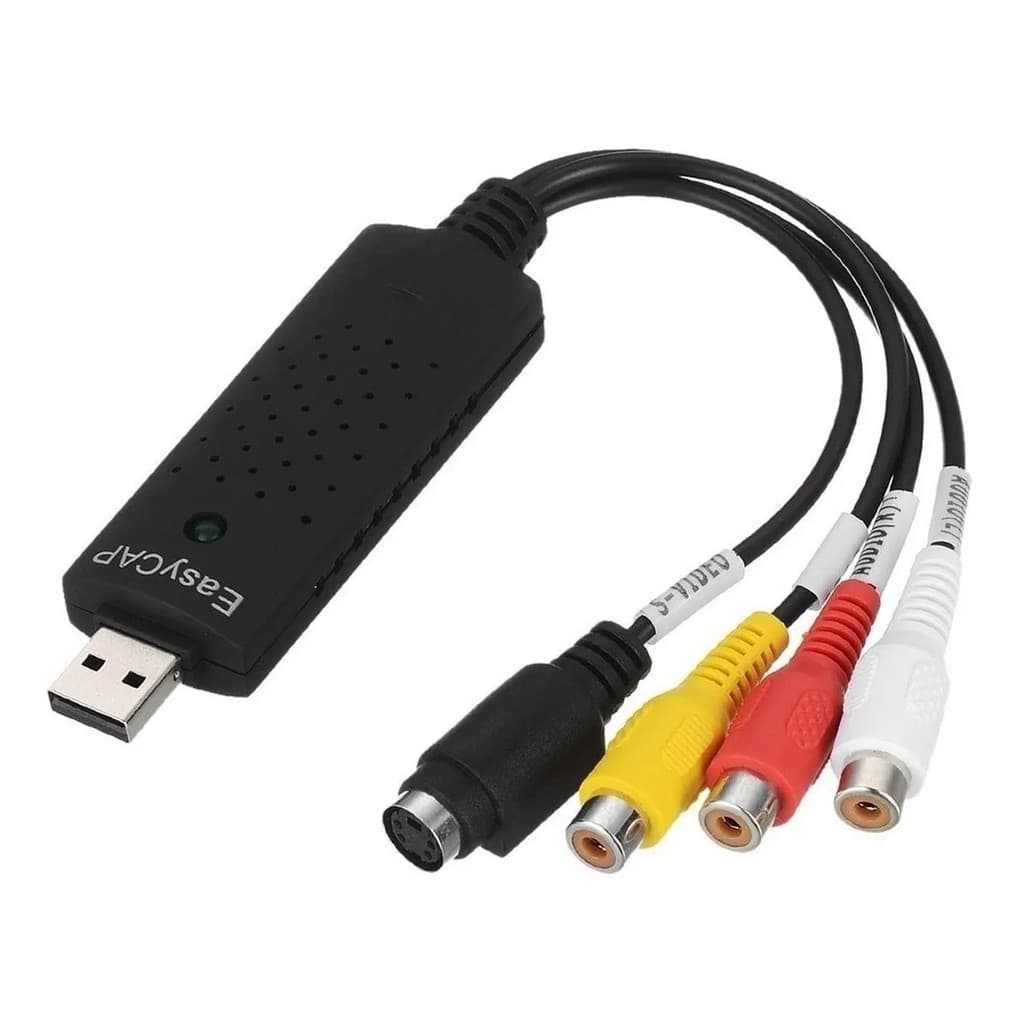 Placa Captura Vídeo Easycap Usb 2.0 Conversor Digital Vhs