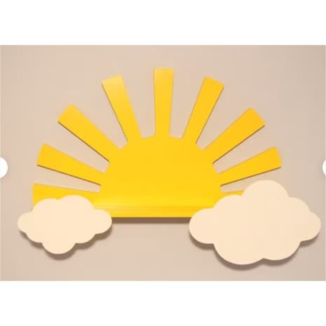 Prateleira Sol Quarto Infantil