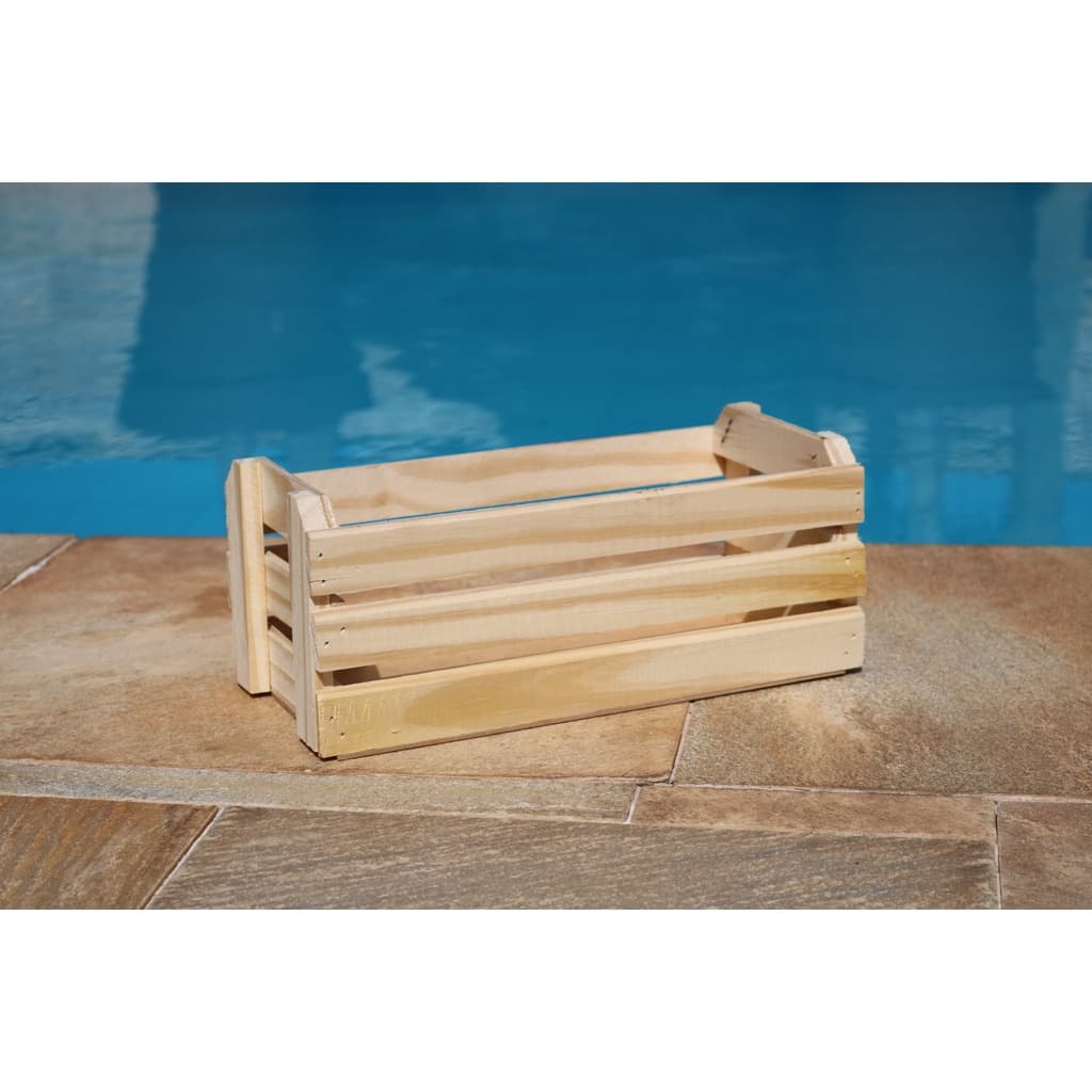 Caixote de Madeira Pinus 3 Cores (P e M)