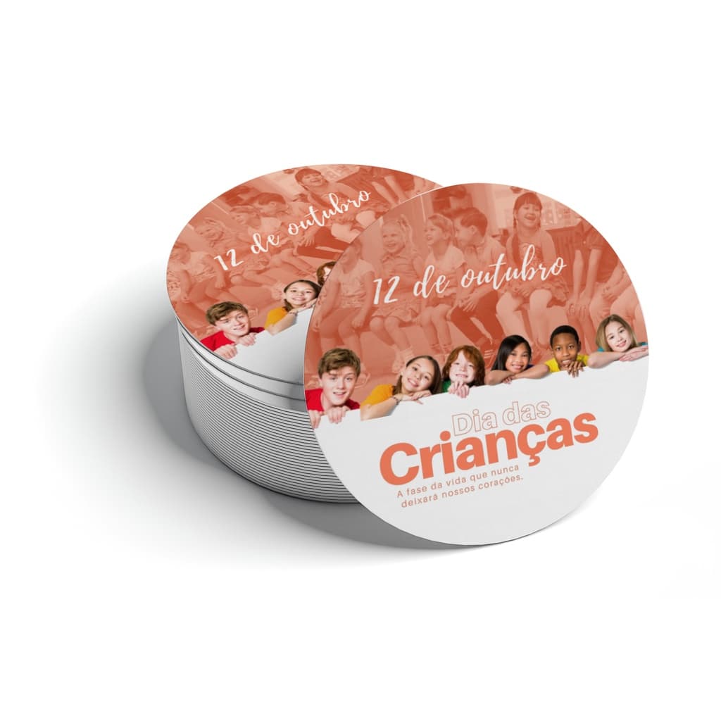 100 Adesivos Dia Das Crianças à Prova D'agua - MOD CR04