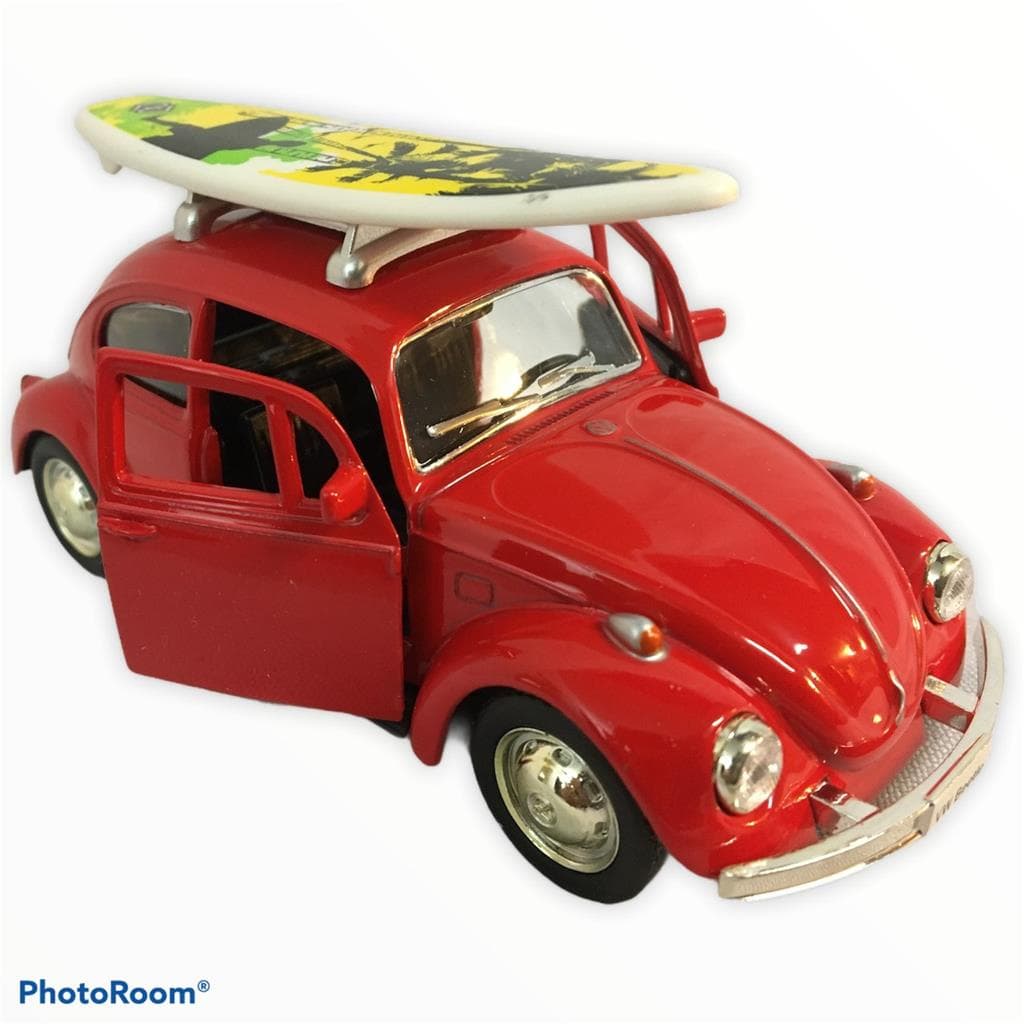 Miniatura Fusca Com Prancha Surf 1967 1:32 Rmz