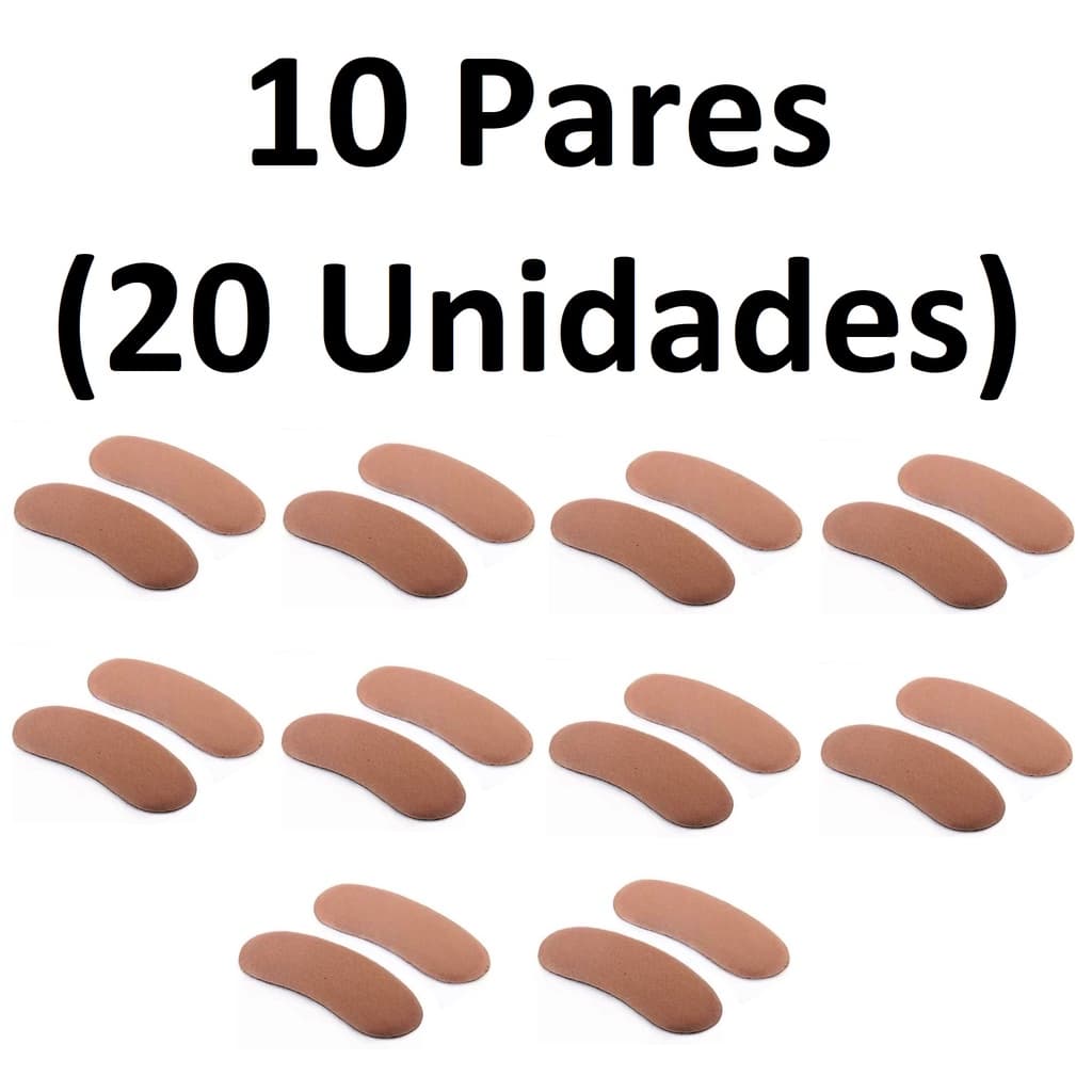 Kit Com 10 Pares de Almofada Protetora para Calcanhar 20 Unidades auto adesiva