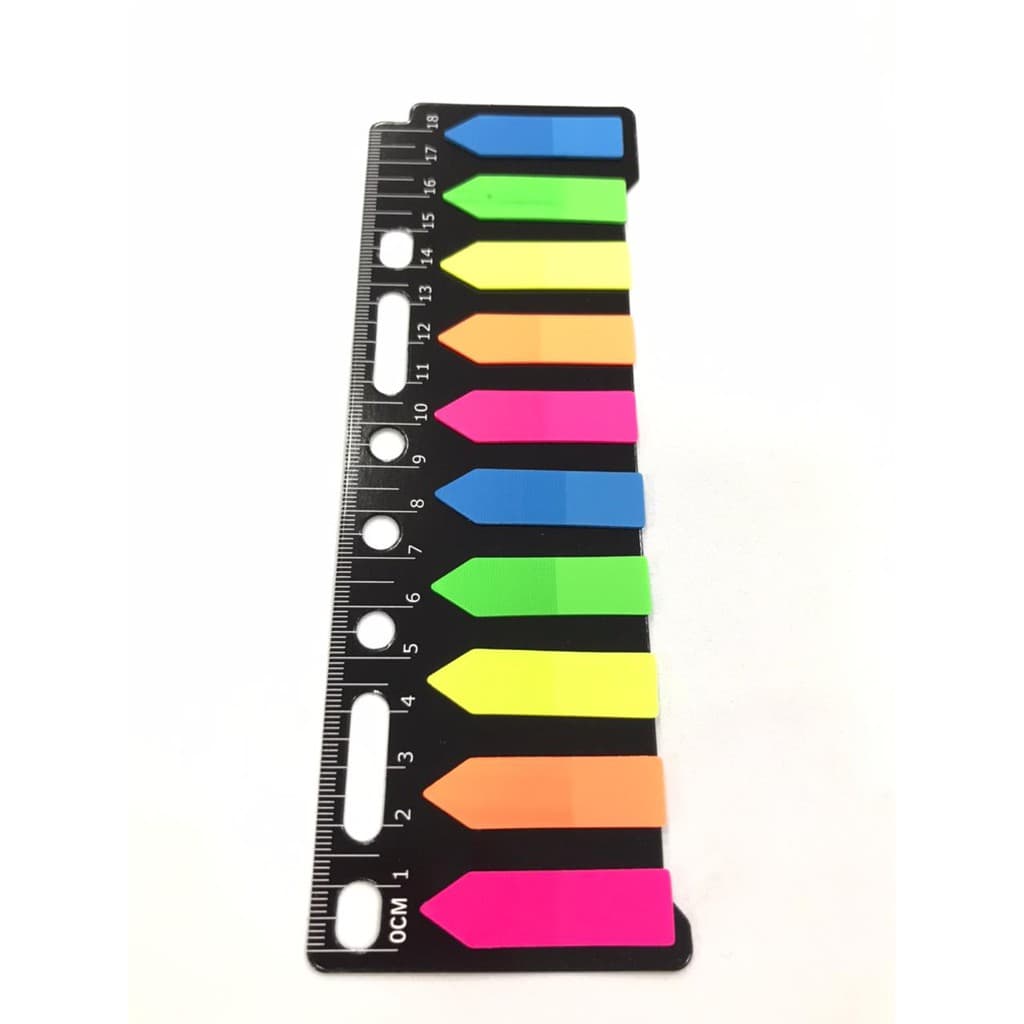 Marcador De Página Separadores  Flag Seta Neon 5  Cores  200 Marcadores