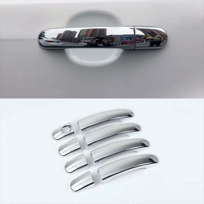 1 Set ABS Chrome Guarnição Maçaneta Covers Fit for Ford Focus 2 MK2 2005-2011 2012 2013 Para O Foco 3 4 MK3 2012-2017 Car Styling