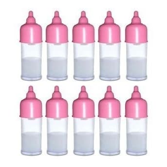 Kit 10 Mamadeiras Mágicas Com Leite Para Boneca - Samba Toys