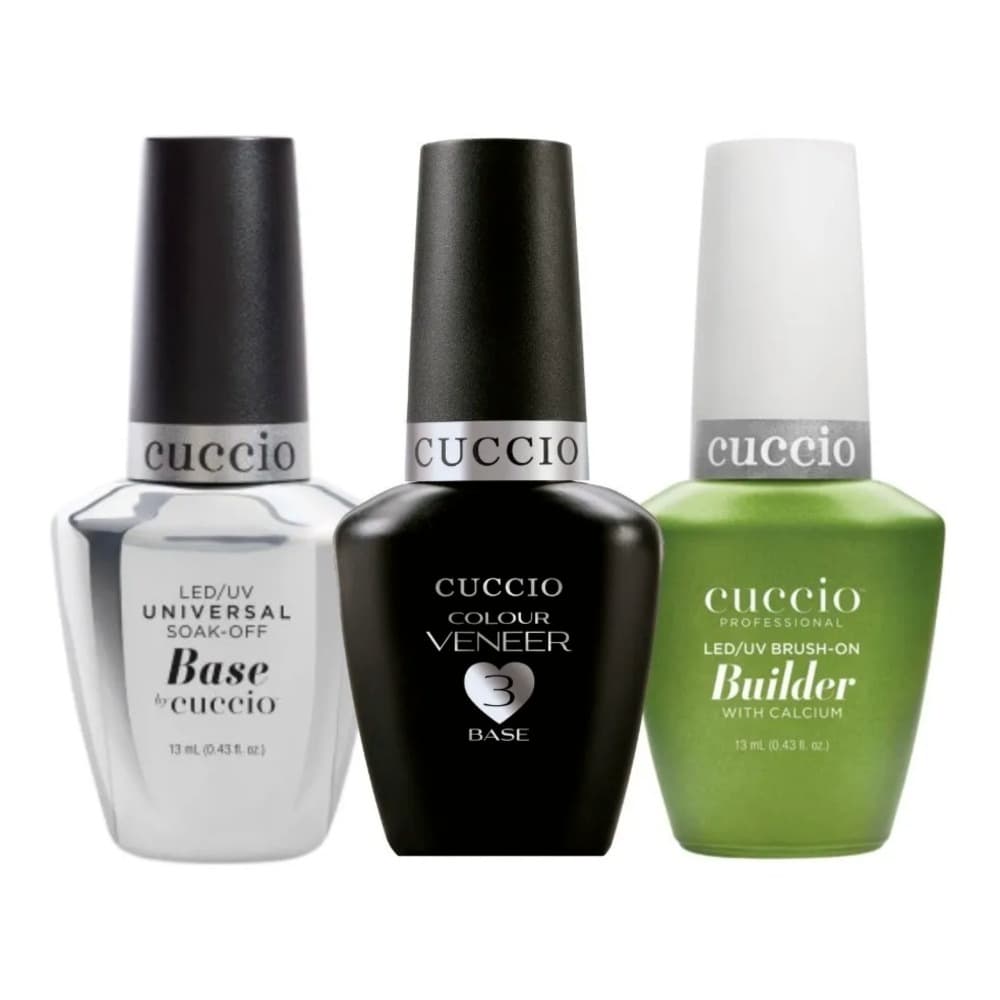 BASE PASSO 3 VENEER, BASE BUILDER CALCIUM, BASE UNIVERSAL,  BASE COAT, PRÉ-BASE PEELl It- 13ML CUCCIO