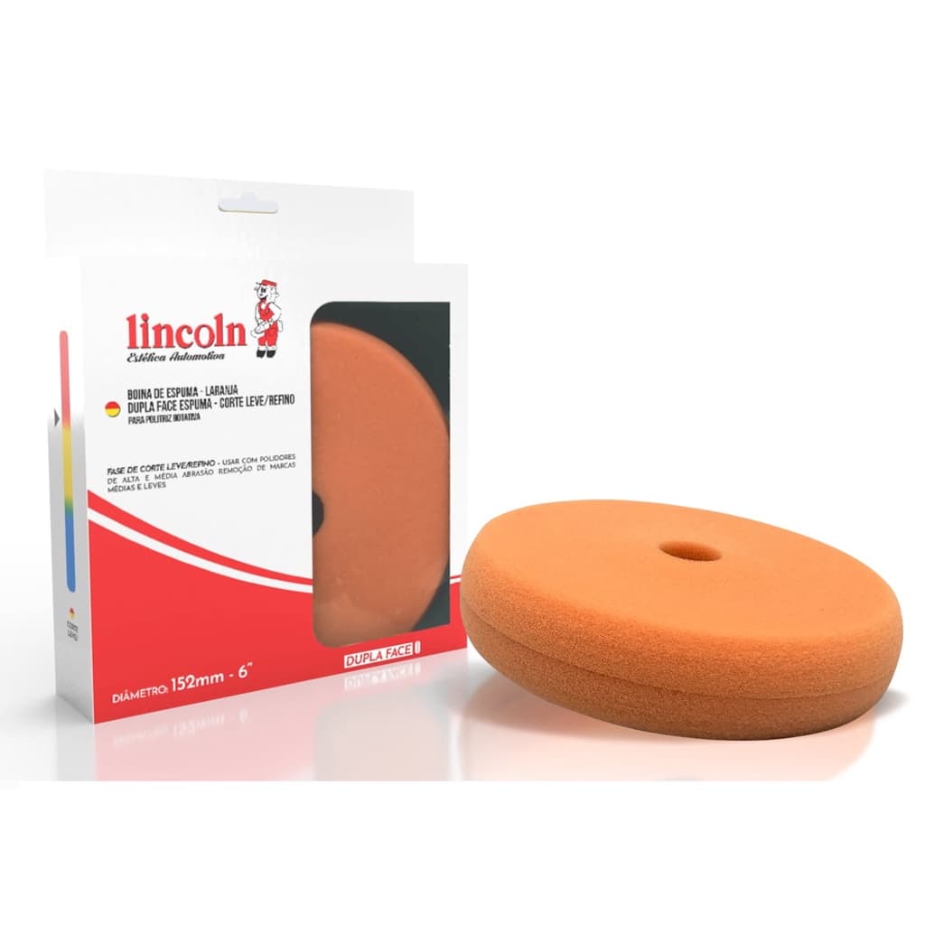Boina Dupla Face Espuma P/ Corte Leve Refino 6 Pol Lincoln