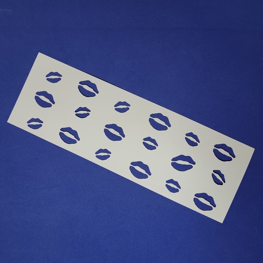 Stencil para Pintura Bocas 10x30cm