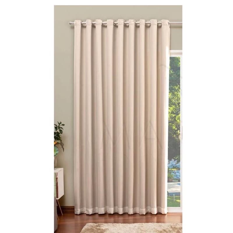 cortina blckout corta luz com voil 1.50x2.80 uma parte