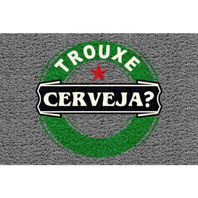 Tapete Capacho Trouxe Cerveja? HK 60x40cm.