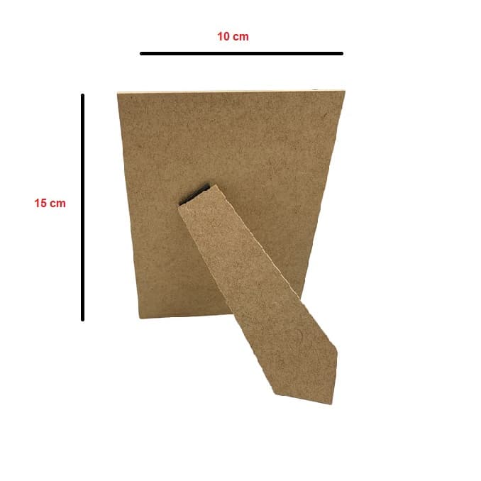 Fundo Porta Retrato com Gravata 10x15 Mdf Madeira