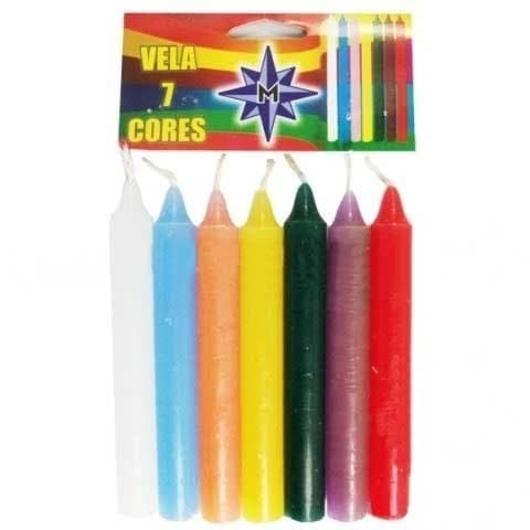Vela 7 Cores da Semana Mandala Esotérica