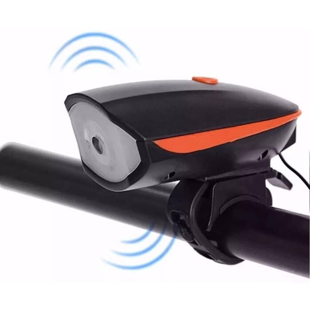 Lanterna Farol de Bicicleta com Led Dianteiro Recarregável Forte 3 Modos de Uso Ciclismo Segurança