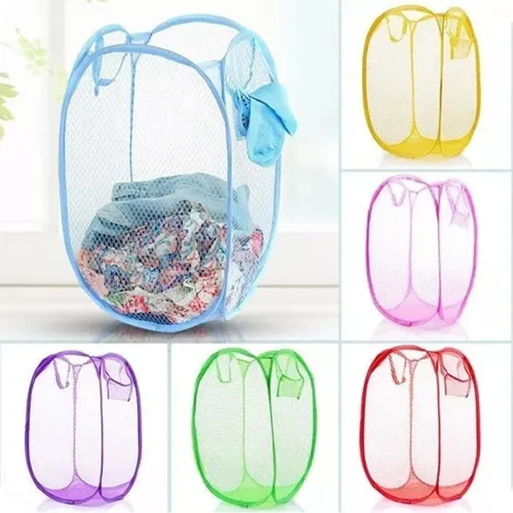 Cesto De Roupa 30x30x45Cm Caixa Cesto Dobrável Para Roupas E Brinquedos Cesto Infantil Cores Diversas Caixa Organizadora