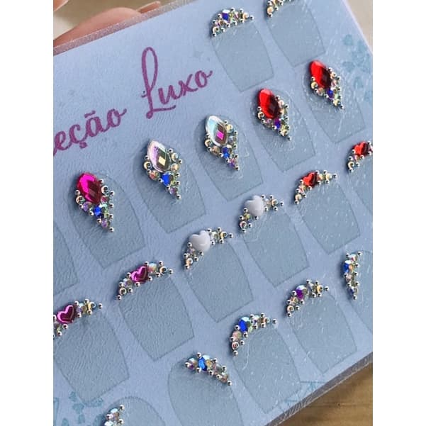 Adesivo Joias de Unhas Luxo, adesivos de unha, decoração de unha (COLEÇÃO CRISTAL). C10 (22)