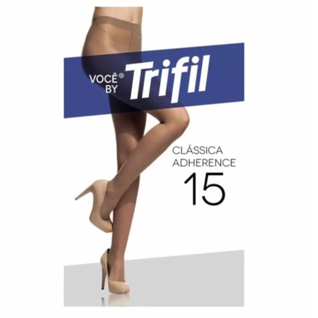 Meia Calça Fina Fio 15 Trifil  Adherence Com Lycra 6414