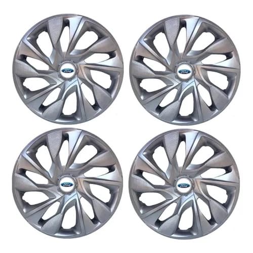 Jogo Calota Ford ds4 aro 13 14 e 15 Ecosport 2003 a 2021