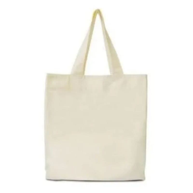 05 Sacola Ecobag 100% algodão cru 45x45 cm bolsa Ecológica lisa