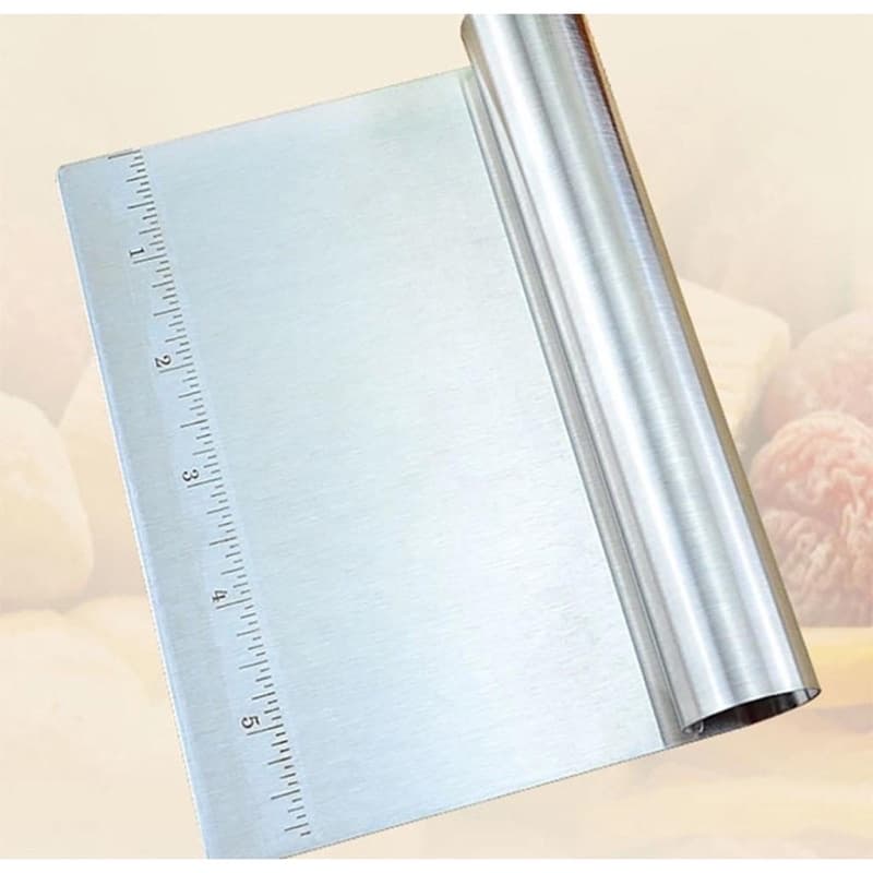 Espátula Cortadora De Massas Inox Com Régua Graduada