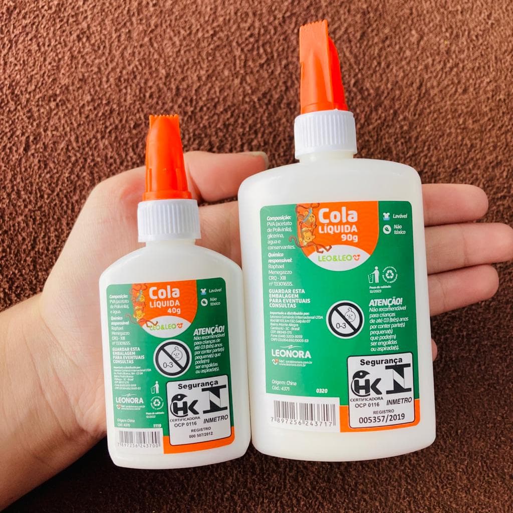 Cola Líquida Escolar Leo e Leo 40g e 90g
