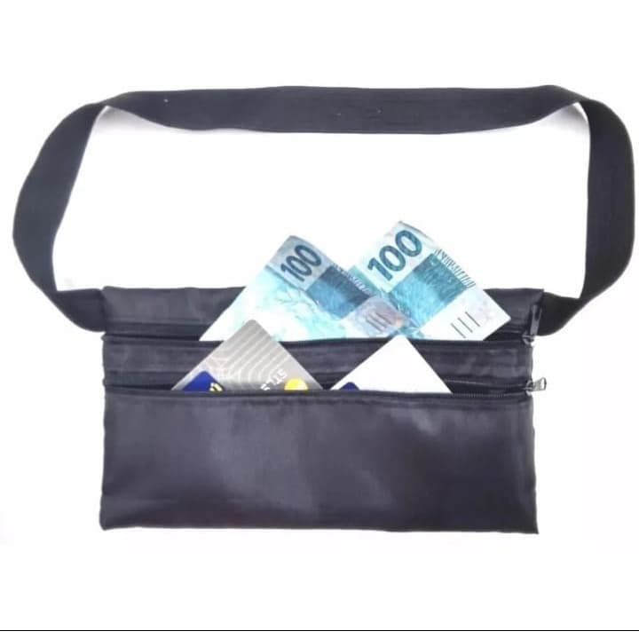 Pochete Porta Dolar Doleira Anti-furto Cinto Documento Celular Invisível Anti Furto Passaporte