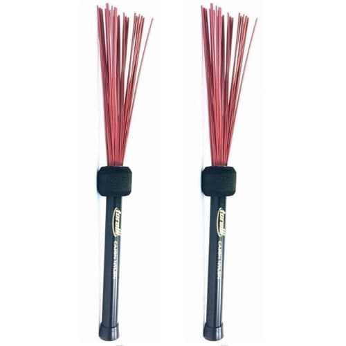 Baqueta Vassourinha Pithy Fios Nylon Cajon 2 Peças Torelli