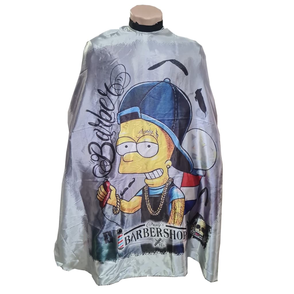 Capa de Corte Sublimada Cetim Barbearia Chiquinha Coringa Seu Madruga Simpsons