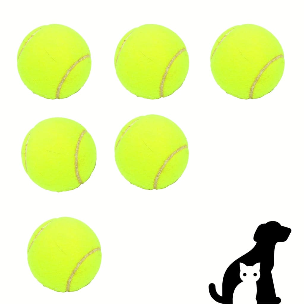 6 Bolinhas Brinquedo Pet Bola Cães E Gatos Mordedor Para Cachorro Artesanato Massagem