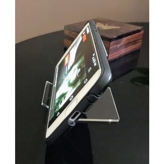 Suporte De Mesa Para Celular Em Acrílico Transparente, jogar no celular, assistir filme no celular, deixar celular de pé