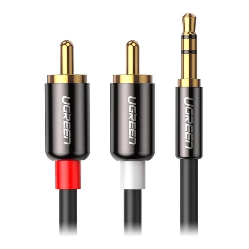 Ugreen - Cabo 10584 P2 X 2x Rca Blindagem Dupla - Selecione o tamanho - c/ nfe