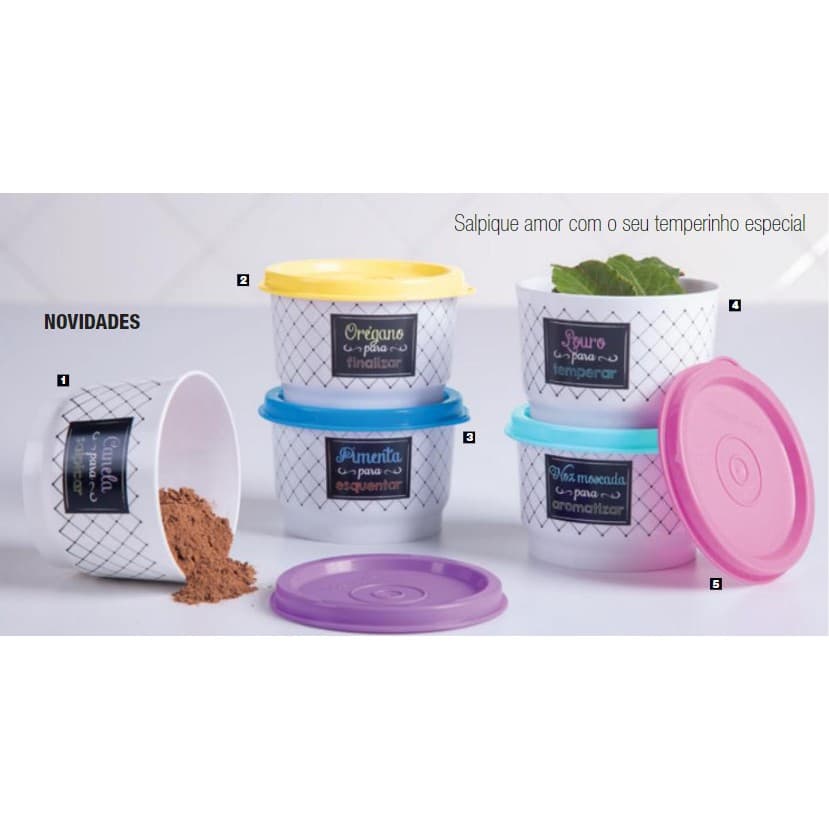 Tupper Potinho para Temperos 140ml Bistrô TUPPERWARE®
