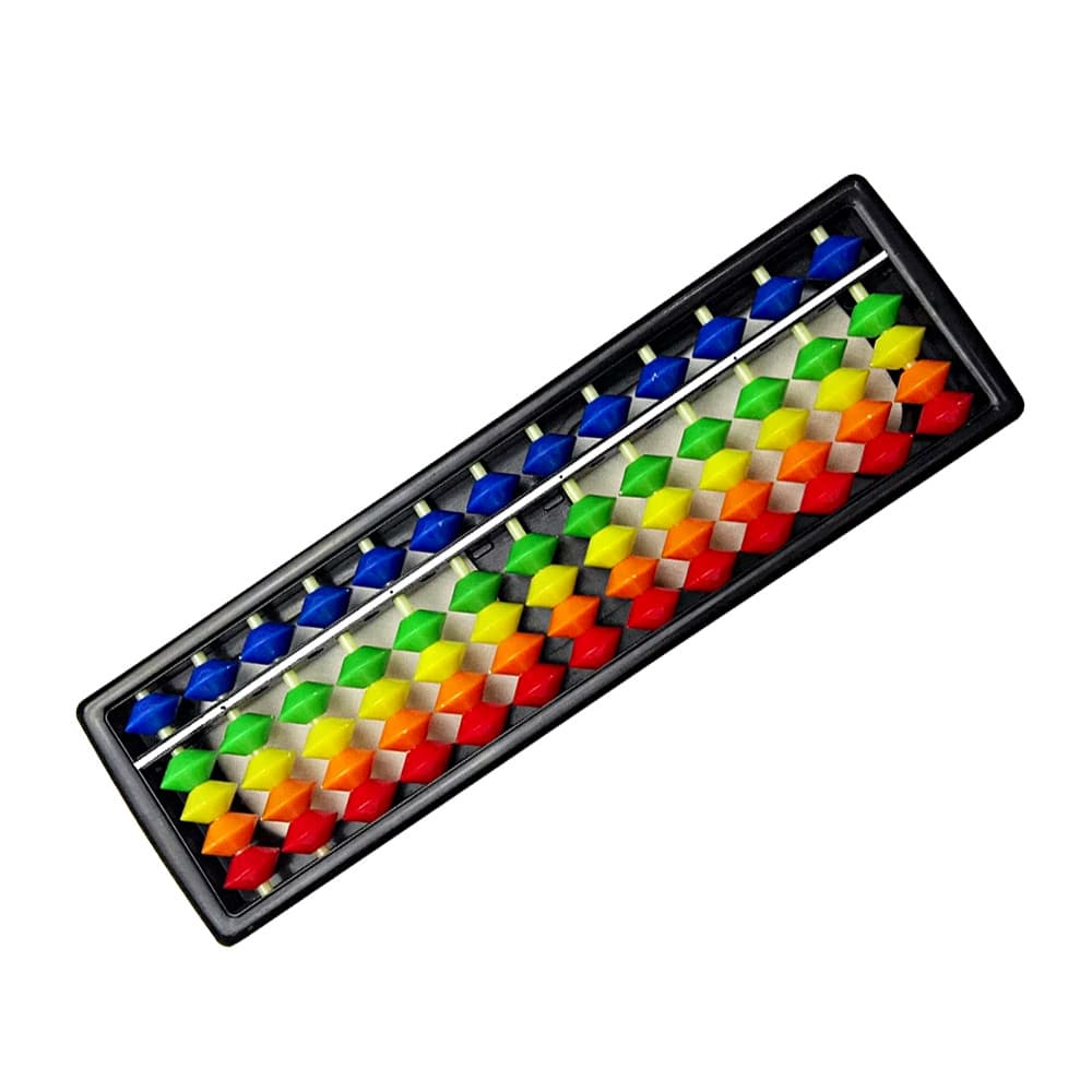 Soroban Ábaco Colorido Infantil 13 Dígitos Calculadora Japonesa Material Escolar Matemática