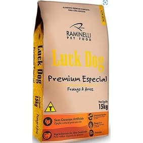 Ração racao Luck Dog premium 15 kg- sabor Frango e cereais