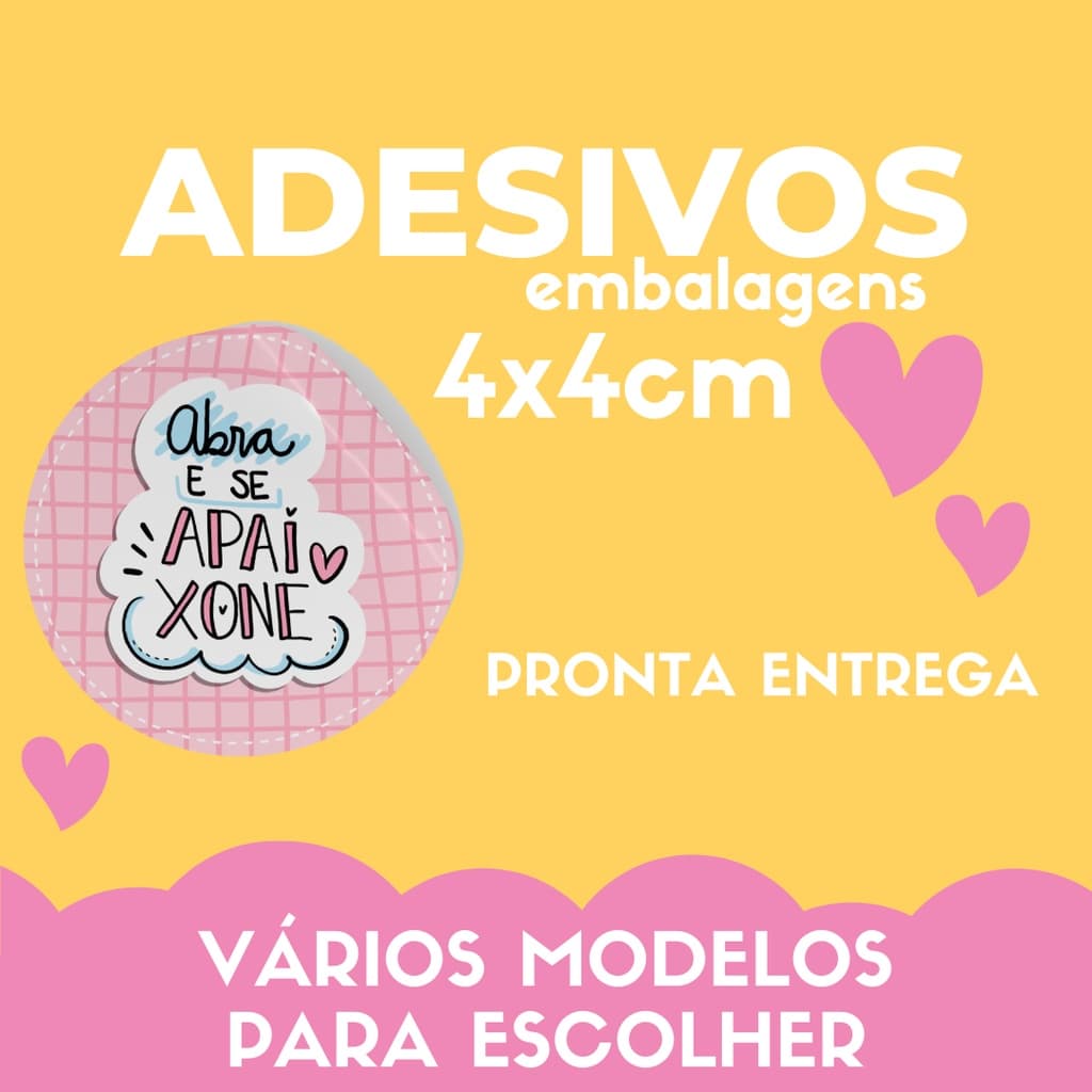 120 4x4cm Adesivos embalagens lojas / artesanato