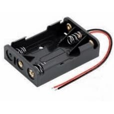 Suporte p/ pilha 3xAAA c/ Rabicho Preto