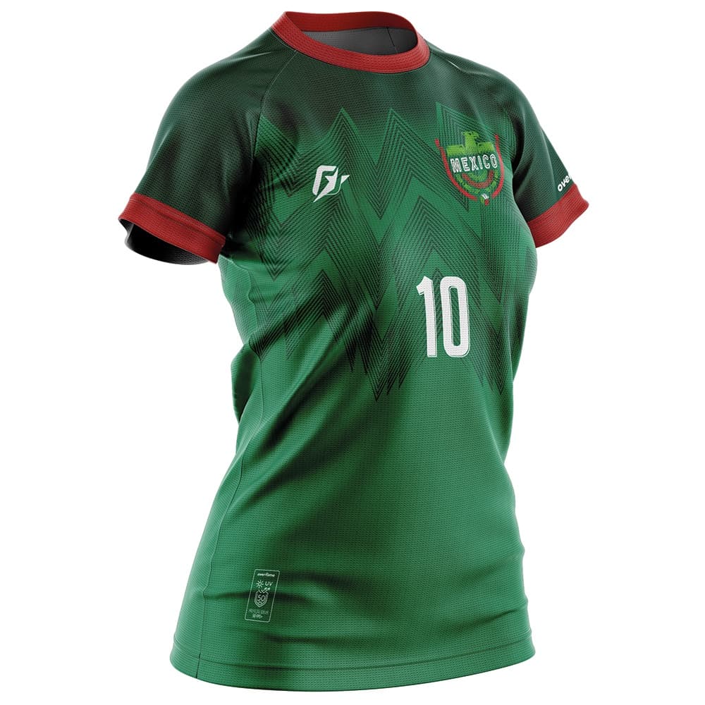 Camiseta Baby Look Filtro UV Mexico Copa Torcedor La Tri