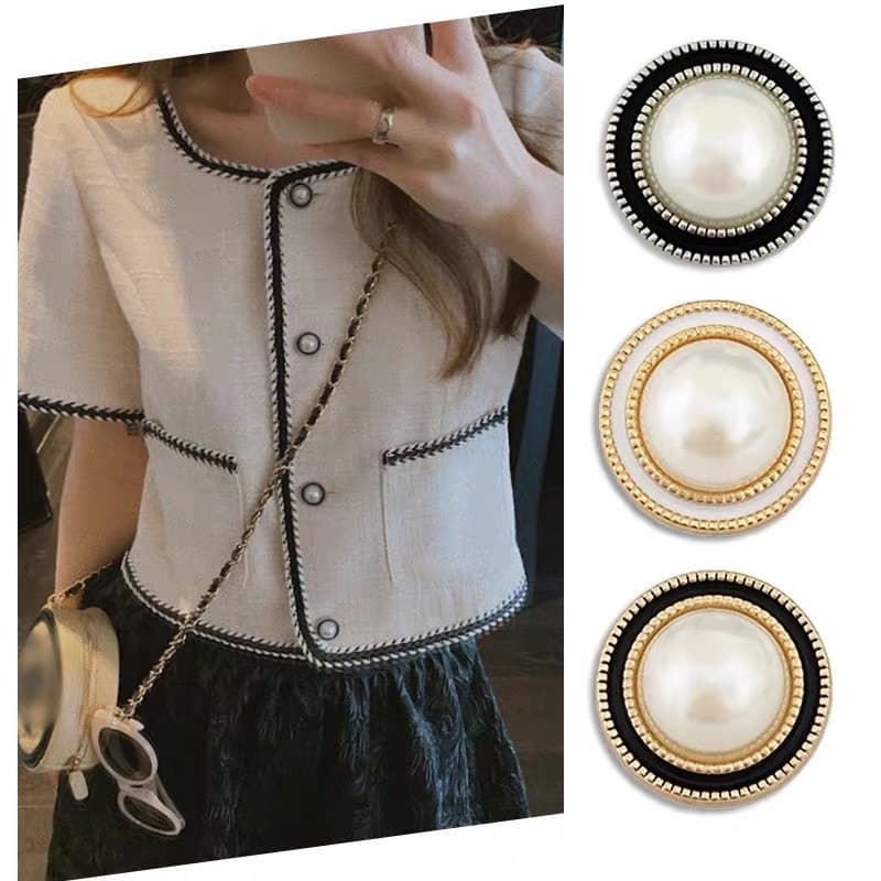 10 Peças/Lote 20mm Botões De Pérola Acessórios De Costura Roupas