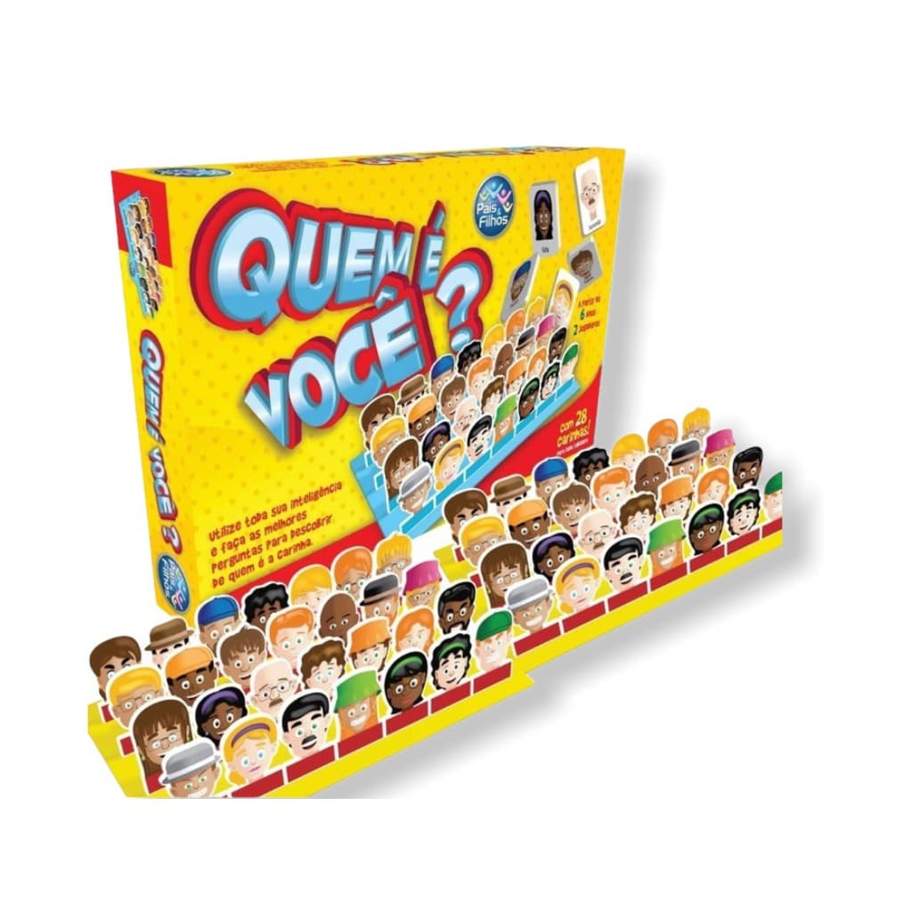 Jogo Quem É Você 28 Carinhas Cara A Cara Divertido BrinQuedos dia das crianças natal