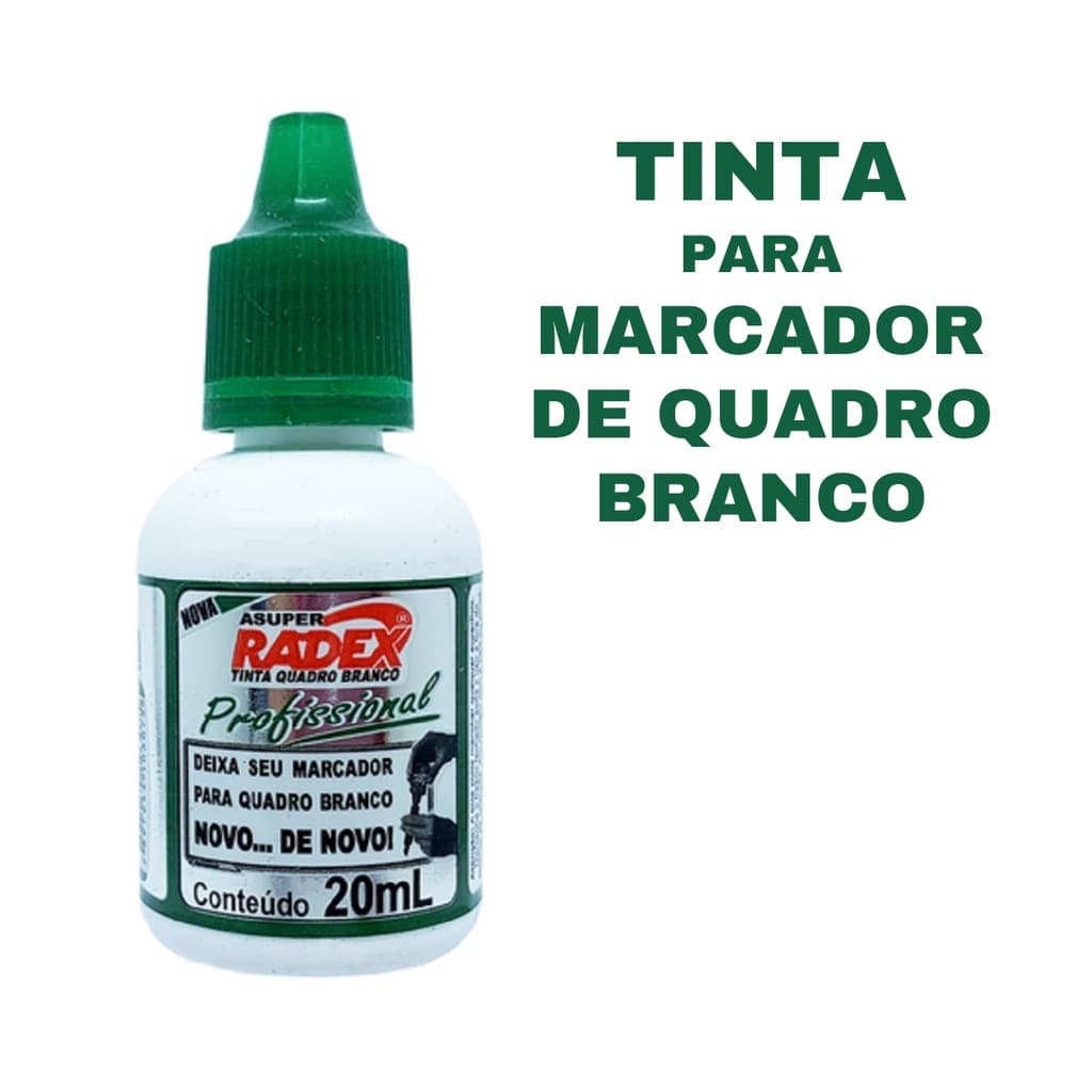 Tinta para Marcador de Quadro Branco Radex 20ml Verde
