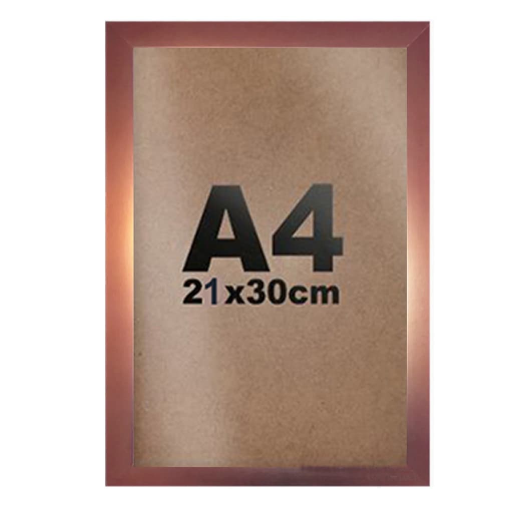 Kit 2 Moldura Rose Certificado Quadro  Premium - 21X30