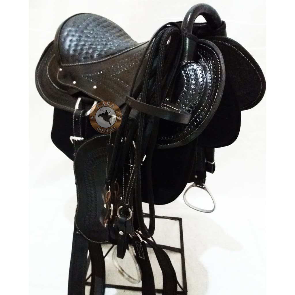 Sela Para Cavalo Australiana Tradicional Completa Em Couro