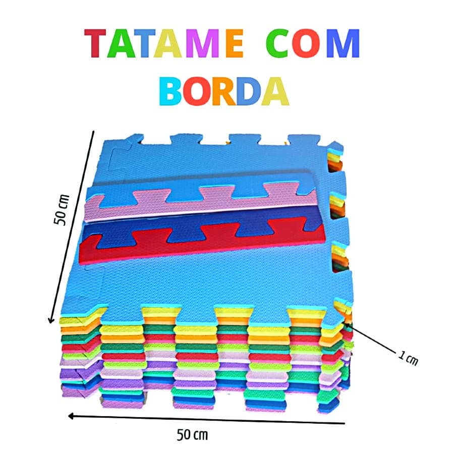 1 Un de tapete e Tatame eva infantil 50x50x10mm bebe quarto infantil top