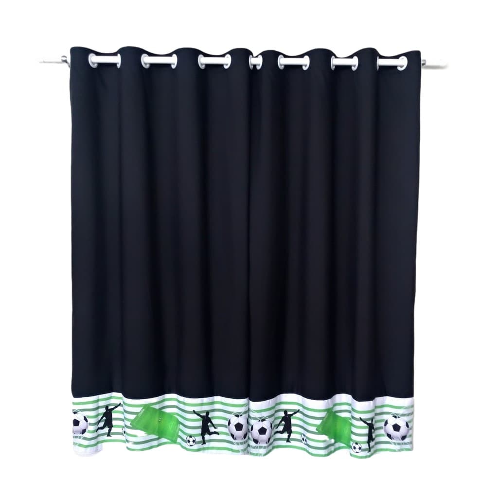Cortina Para Quarto de Menino Futebol Jogos Infantil