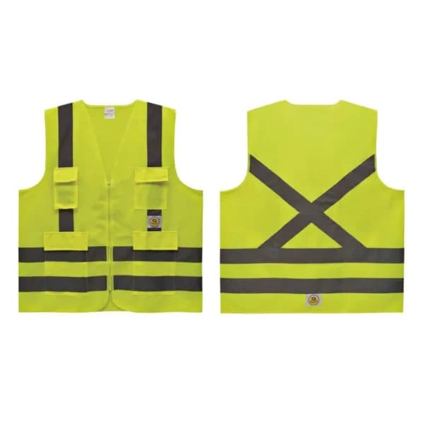 Colete De Proteção Refletivo Super Safety  Hi-vis 4 Bolsos