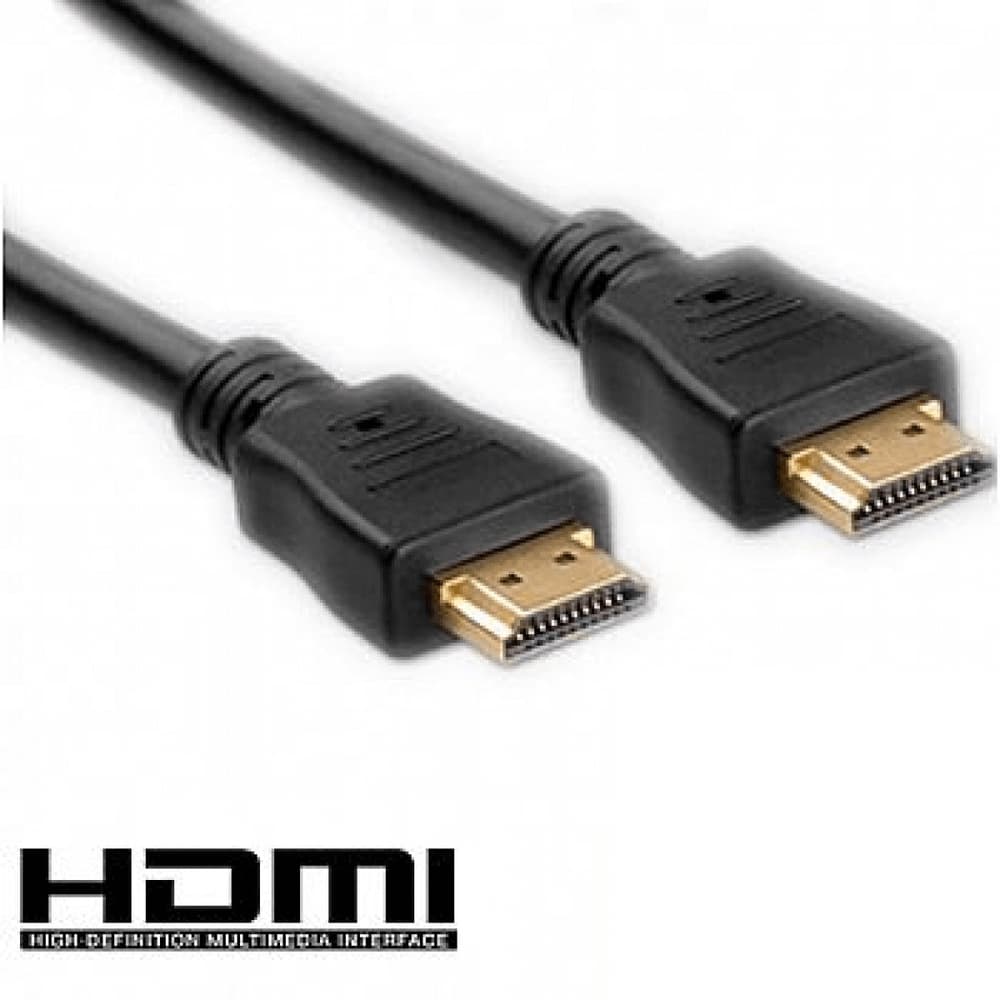 Cabo HDMI para áudio e vídeo com 12m preto 12 metros High Speed 4k Versão 2.0 3D Quad