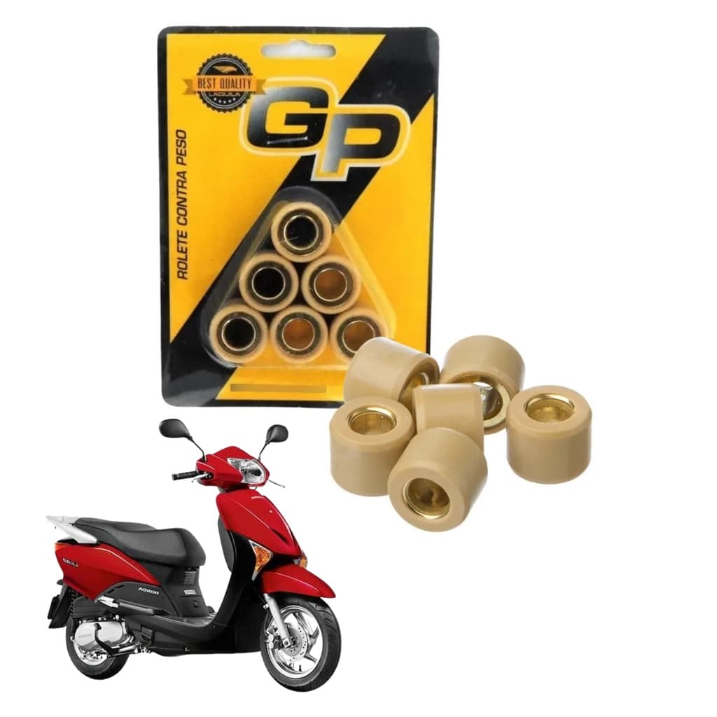 Roletes Embreagem Contra Peso Gp Honda Lead 110 2010, 2011, 2012, 2013, 2014, 2015 e 2016