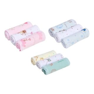 Kit Faixa Umbilical para bebê com 3 unidades 100% Algodão flanelado (faixa de umbigo)