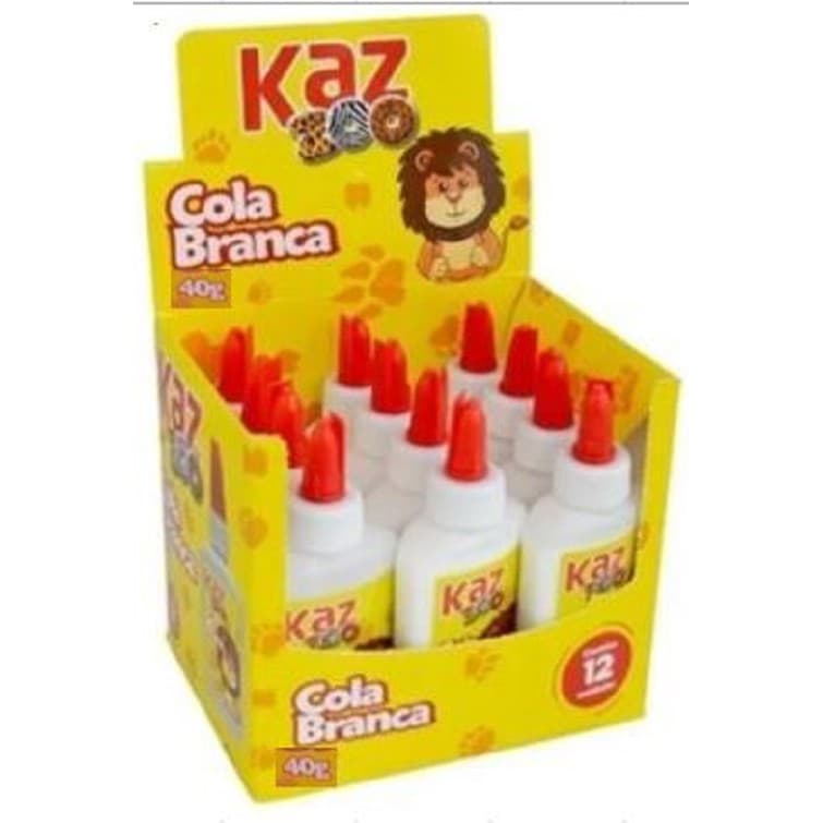 12 Colas Branca Escolar 40g Liquida - Atacado 12 Unidades