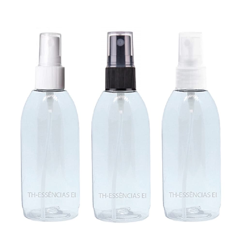 1 Frascos Pet 100 Ml Redondo Válvula Spray Para Perfumes.